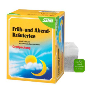 Produktbild von FR&Uuml;H- UND ABEND-Kr&auml;utertee Bio Salus Filterbeutel