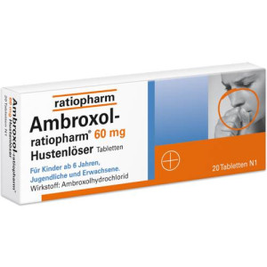 Produktbild von AMBROXOL-ratiopharm 60 mg Hustenl&ouml;ser Tabletten