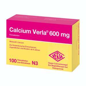 Produktbild von CALCIUM VERLA 600 mg Filmtabletten