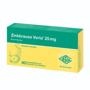Produktbild von ZINKBRAUSE Verla 25 mg Brausetabletten