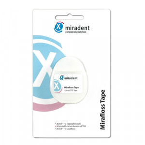 Produktbild von MIRADENT Zahnseide Mirafloss Tape teflonbeschicht.