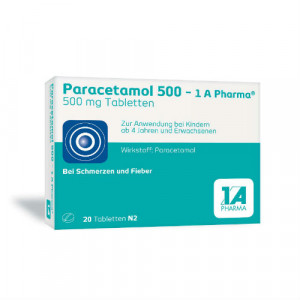 Produktbild von PARACETAMOL 500-1A Pharma Tabletten