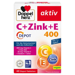 Produktbild von DOPPELHERZ C+Zink+E Depot Tabletten