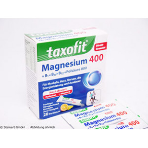Produktbild von TAXOFIT Magnesium 400+B1+B6+B12+Fols&auml;ure 800 Gran.