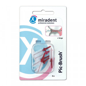 Produktbild von MIRADENT Interd.Pic-Brush Ersatzb.x-large bordeaux