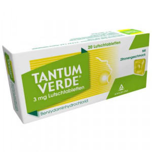 Produktbild von TANTUM VERDE 3 mg Lutschtabl.m.Zitronengeschmack