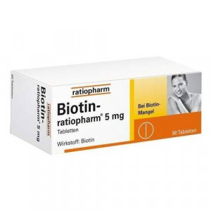 Produktbild von BIOTIN-RATIOPHARM 5 mg Tabletten