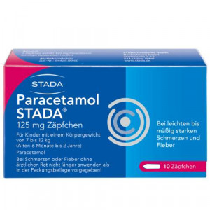 Produktbild von PARACETAMOL STADA 125 mg Z&auml;pfchen