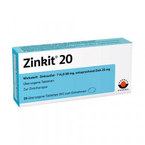 Produktbild von ZINKIT 20 &uuml;berzogene Tabletten