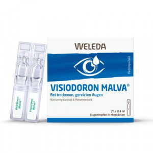 Produktbild von VISIODORON Malva Augentropfen in Einzeldosispipet.