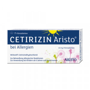 Produktbild von CETIRIZIN Aristo bei Allergien 10 mg Filmtabletten