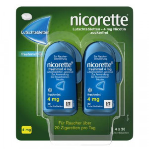 Produktbild von NICORETTE freshmint 2 mg Lutschtabletten gepresst