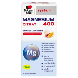 Produktbild von DOPPELHERZ Magnesium 400 Citrat system Brausetabl.