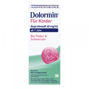 Produktbild von DOLORMIN f&uuml;r Kinder Ibuprofensaft 40 mg/ml Susp.