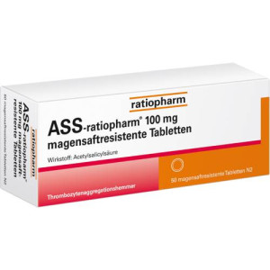 Produktbild von ASS-ratiopharm 100 mg magensaftres.Tabletten