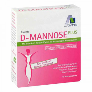 Produktbild von D-MANNOSE PLUS 2000 mg Sticks m.Vit.u.Mineralstof.