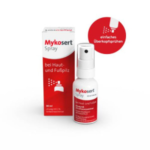 Produktbild von MYKOSERT Spray bei Haut- und Fu&szlig;pilz