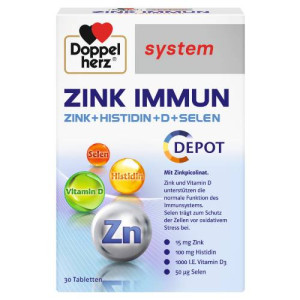 Produktbild von DOPPELHERZ Zink Immun Depot system Tabletten