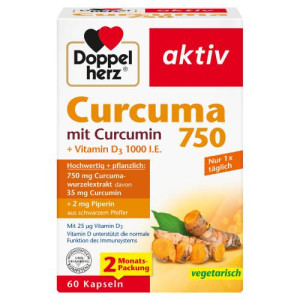 Produktbild von DOPPELHERZ Curcuma 750 Kapseln