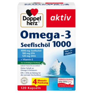 Produktbild von DOPPELHERZ Omega-3 Seefisch&ouml;l 1000 Kapseln