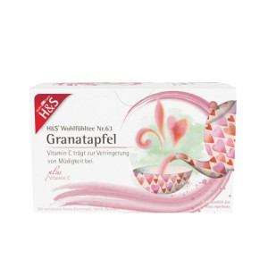 Produktbild von H&S Granatapfel mit Vitamin C Filterbeutel