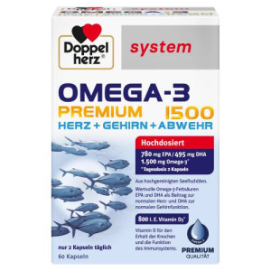 Produktbild von DOPPELHERZ Omega-3 Premium 1500 system Kapseln
