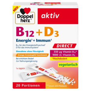 Produktbild von DOPPELHERZ B12+D3 DIRECT Pellets