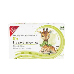 Produktbild von H&S Bio Halsw&auml;rme-Tee Baby- und Kindertee Fbtl.