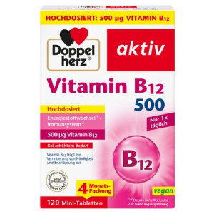 Produktbild von DOPPELHERZ Vitamin B12 500 Tabletten