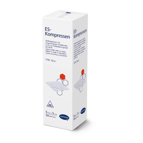 ES-KOMPRESSEN unsteril 5x5 cm 12fach