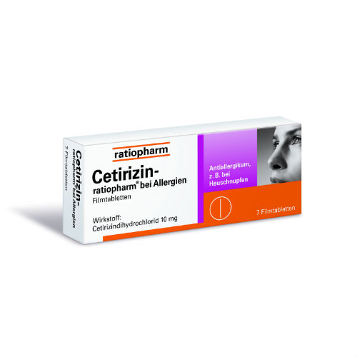 CETIRIZIN-ratiopharm bei Allergien 10 mg Filmtabl.