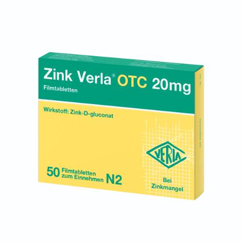 ZINK VERLA OTC 20 mg Filmtabletten