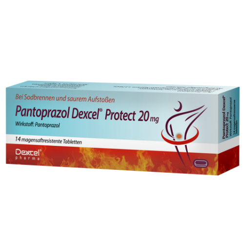 PANTOPRAZOL Dexcel Protect 20 mg magensaftres.Tab.