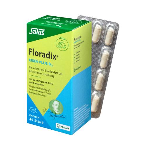 FLORADIX Eisen plus B12 vegan Kapseln