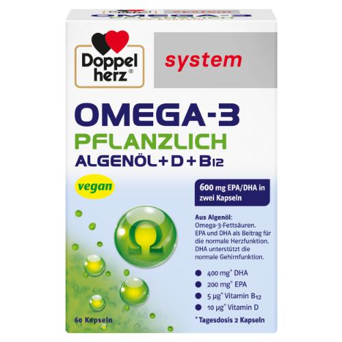 DOPPELHERZ Omega-3 pflanzlich system Kapseln