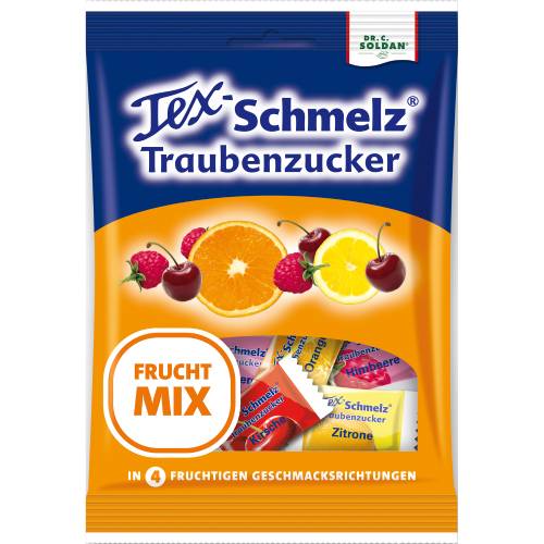 SOLDAN Tex Schmelz Traubenzucker Frucht-Mix Beutel