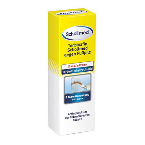 TERBINAFIN Schollmed gegen Fußpilz 10 mg/g Creme