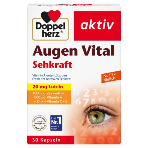 DOPPELHERZ Augen Vital Sehkraft aktiv Kapseln